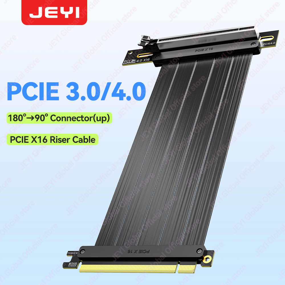 Pcie 4.0 X16 Riser Cable 90 Degree - Cavo Riser JEYI PCIe 4.0 a