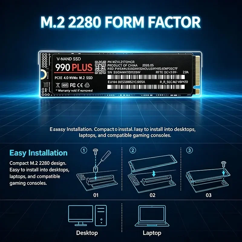 NUOVO SSD 990 Plus M.2 NVMe PC - M.2 Nvme 4Tb Pcie 4.0 Ssd recensione e prezzo