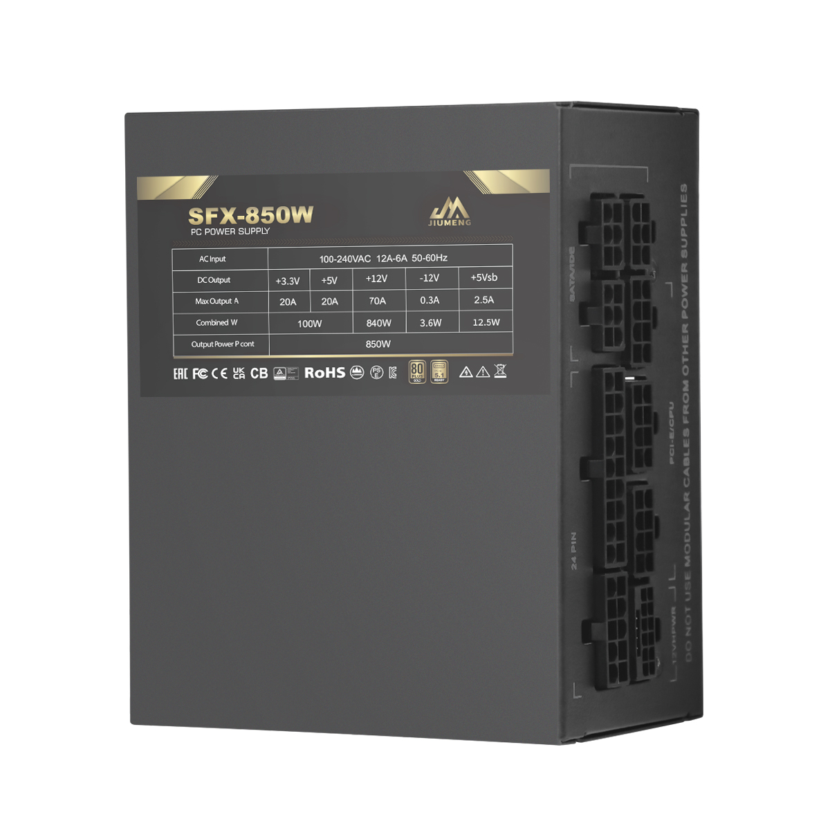 Alimentatore modulare SFX da 8 - Sfx Power Supply 850W Gold recensione e prezzo