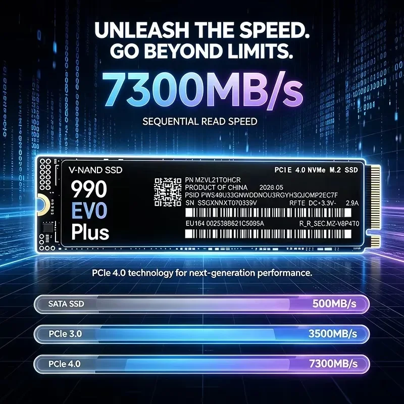 NUOVO 990 EVO Plus M.2 2280 NV - M.2 Nvme 4Tb Pcie 4.0 Ssd recensione e prezzo