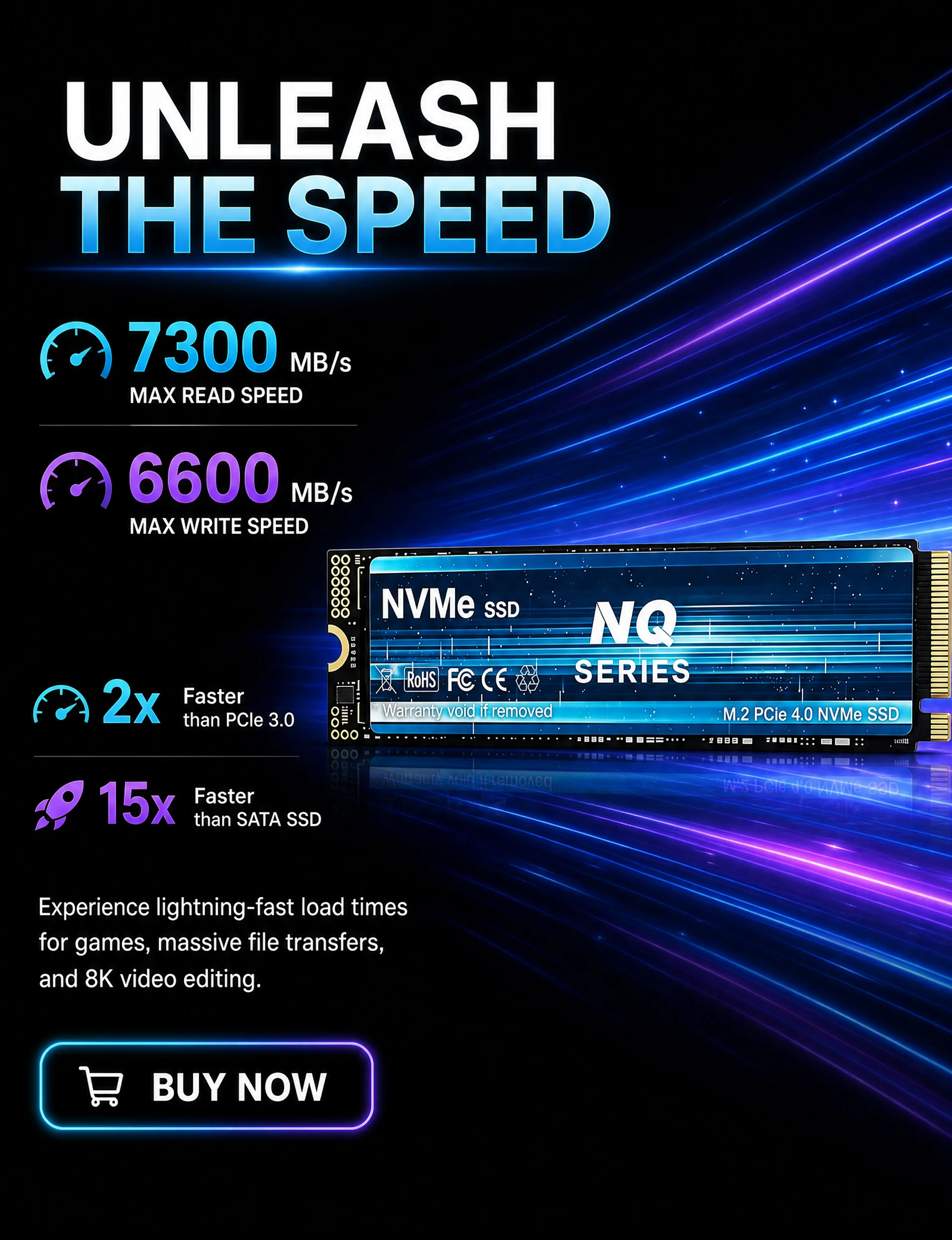 SSD NVMe M.2 PCIe 4.0 Serie NQ - M.2 Nvme 4Tb Pcie 4.0 Ssd recensione e prezzo